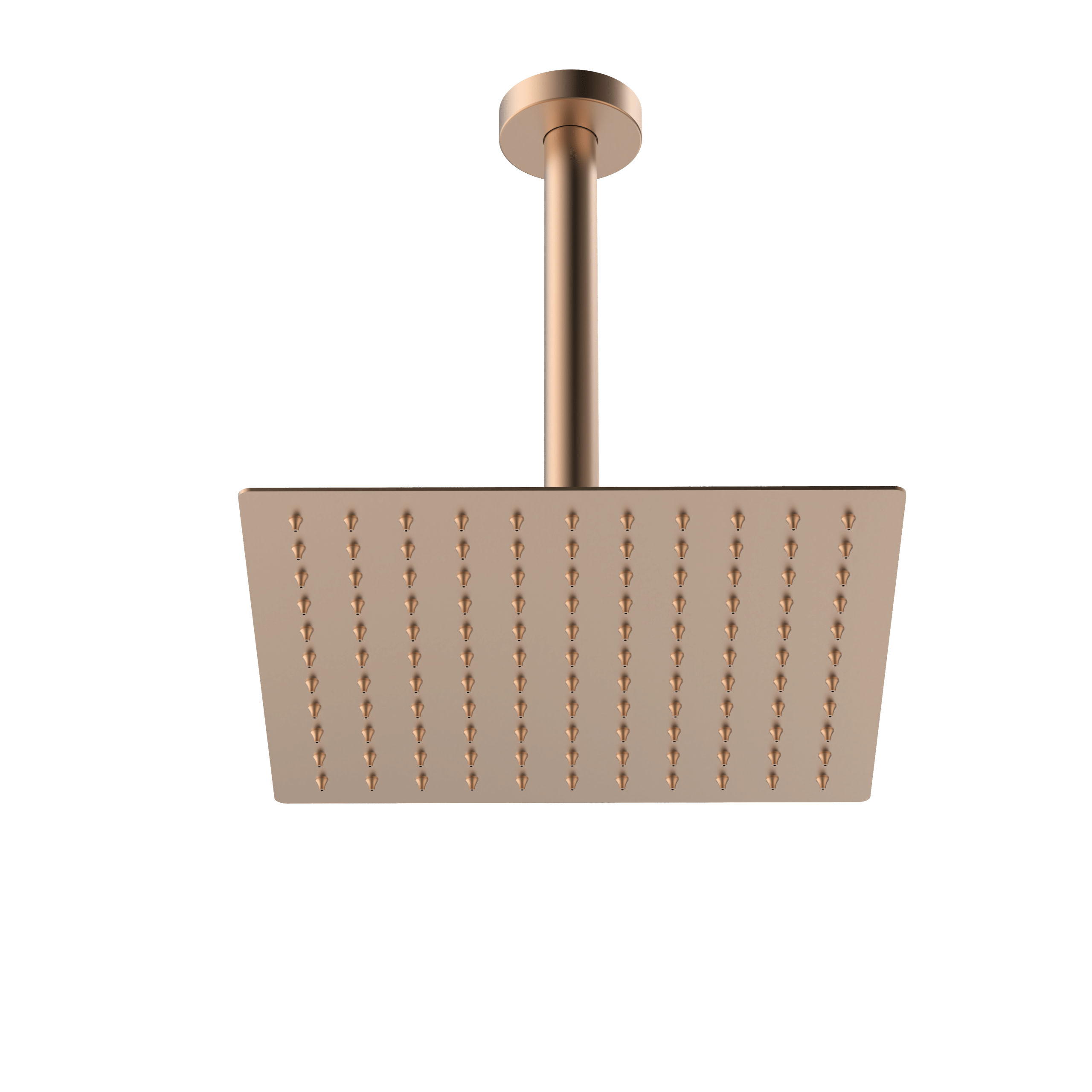 ZAVO RAIN SHOWER WITH CEILING ROD ROSE GOLD