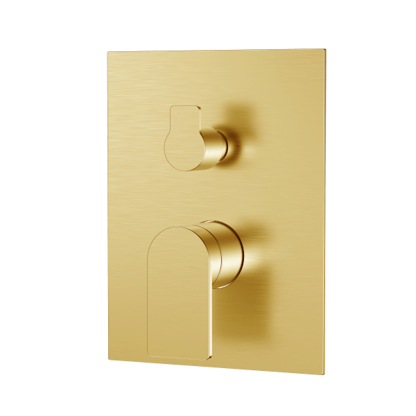 VOILA BUILT IN BATH MIXER BRUSH GOLD