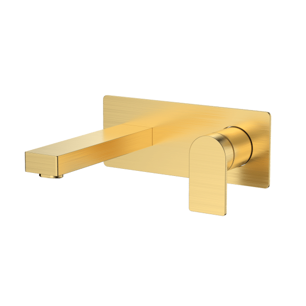 VOILA BUILT IN BASIN MIXER BRUSHED GOLD
